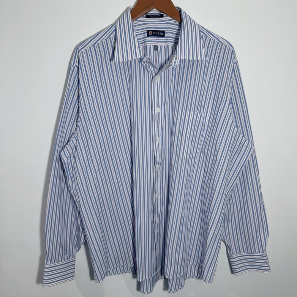 Chaps Wrinkle Free Button Down Shirt Size XXL